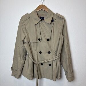 Gap Women's Khaki Jacket Water Resistant From 2011 Size Medium
